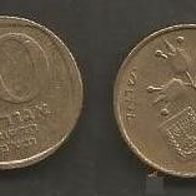 Münze Israel: 10 Agorot 1970