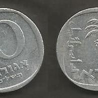 Münze Israel: 10 Agorot 1977