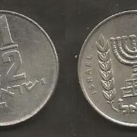 Münze Israel: 0,5 oder 1/2 Lira Israelit 1963