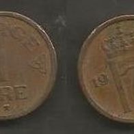 Münze Norwegen: 1 Öre 1954