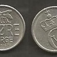 Münze Norwegen: 10 Öre 1967
