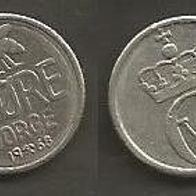 Münze Norwegen: 10 Öre 1968