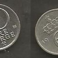 Münze Norwegen: 10 Öre 1983