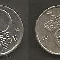 Münze Norwegen: 10 Öre 1986