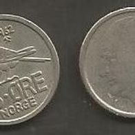 Münze Norwegen: 25 Öre 1962