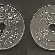 Münze Norwegen: 1 Krone 2009