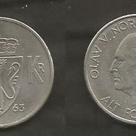 Münze Norwegen: 5 Kronen 1963