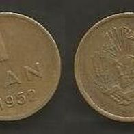 Münze Rumänien: 1 Bani 1952
