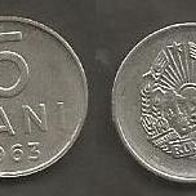 Münze Rumänien: 5 Bani 1963