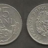 Münze Rumänien: 25 Bani 1960