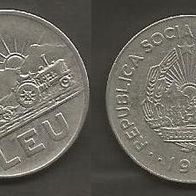 Münze Rumänien: 1 Leu 1966