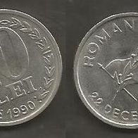 Münze Rumänien: 10 Lei 1990