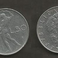 Münze Italien: 50 Lire 1954