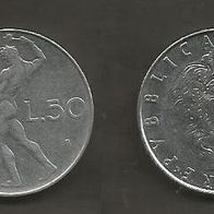 Münze Italien: 50 Lire 1955