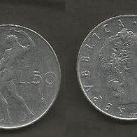 Münze Italien: 50 Lire 1962