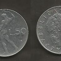 Münze Italien: 50 Lire 1965