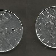 Münze Italien: 50 Lire 1972