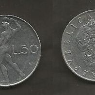 Münze Italien: 50 Lire 1974
