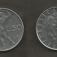 Münze Italien: 50 Lire 1977