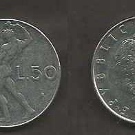 Münze Italien: 50 Lire 1981