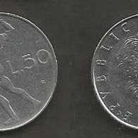 Münze Italien: 50 Lire 1955 - Prägefehler ?