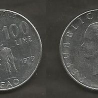 Münze Italien: 100 Lire 1979 - FAO. Welternährungsgipfel - Sondermünze