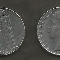 Münze Italien: 100 Lire 1980