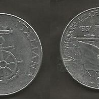 Münze Italien: 100 Lire 1981 - 100 Jahre Marineakademie Livorno - Sondermünze