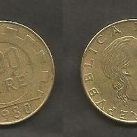 Münze Italien: 200 Lire 1980