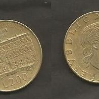 Münze Italien: 200 Lire 1990 - 100 Jahre Verwaltungsgericht - Sondermünze