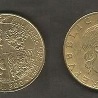 Münze Italien: 200 Lire 1993 70 Jahre italienische Luftwaffe - Sondermünze