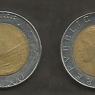 Münze Italien: 500 Lire 1987