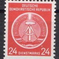 DDR postfrisch Dienstmarke Zirkelbogen links Michel Nr. 9x - 2