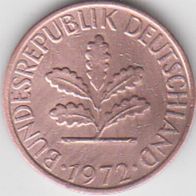 BRD 1 Pfennig 1972 J Bundesrepublik Deutschland aus dem Umlauf