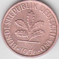 BRD 1 Pfennig 1976 D Bundesrepublik Deutschland aus dem Umlauf