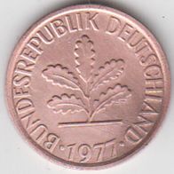 BRD 1 Pfennig 1977 G Bundesrepublik Deutschland aus dem Umlauf