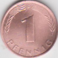 BRD 1 Pfennig 1977 D Bundesrepublik Deutschland aus dem Umlauf