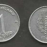 Münze Deutsche Demokratische Republik: 1 Pfennig 1949 - A