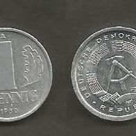 Münze Deutsche Demokratische Republik: 1 Pfennig 1980 - A
