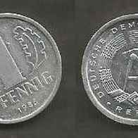 Münze Deutsche Demokratische Republik: 1 Pfennig 1986 - A