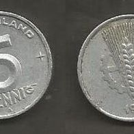 Münze Deutsche Demokratische Republik: 5 Pfennig 1950 - A