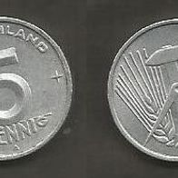 Münze Deutsche Demokratische Republik: 5 Pfennig 1953 - A
