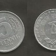 Münze Deutsche Demokratische Republik: 5 Pfennig 1979 - A