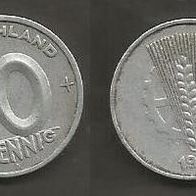 Münze Deutsche Demokratische Republik: 10 Pfennig 1950 - A