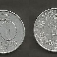 Münze Deutsche Demokratische Republik: 10 Pfennig 1963 - A