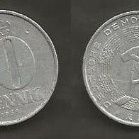 Münze Deutsche Demokratische Republik: 10 Pfennig 1968 - A