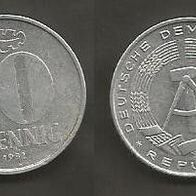 Münze Deutsche Demokratische Republik: 10 Pfennig 1982 - A