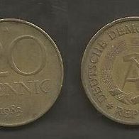 Münze Deutsche Demokratische Republik: 20 Pfennig 1983