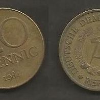 Münze Deutsche Demokratische Republik: 20 Pfennig 1984