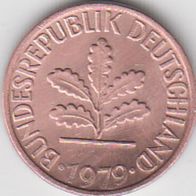 BRD 1 Pfennig 1979 F Bundesrepublik Deutschland aus dem Umlauf